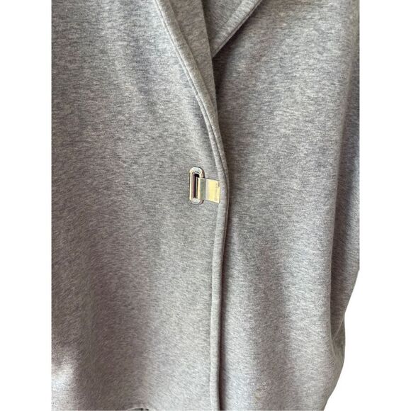 MICHAEL KORS Womens Gray Fleece Lined Short Sleeve Jacket Size Large - Picture 5 of 8